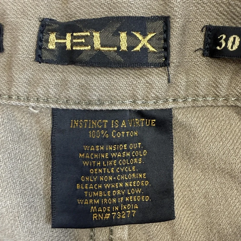 Helix N56 Jeans Mens 30x30 Khaki Beige Relaxed Straight Cotton Denim Pants